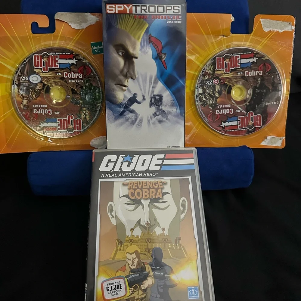 New never open vhs gi joe 2003 and 2 dvd s never open 2003 plus 2007 dvd revenge